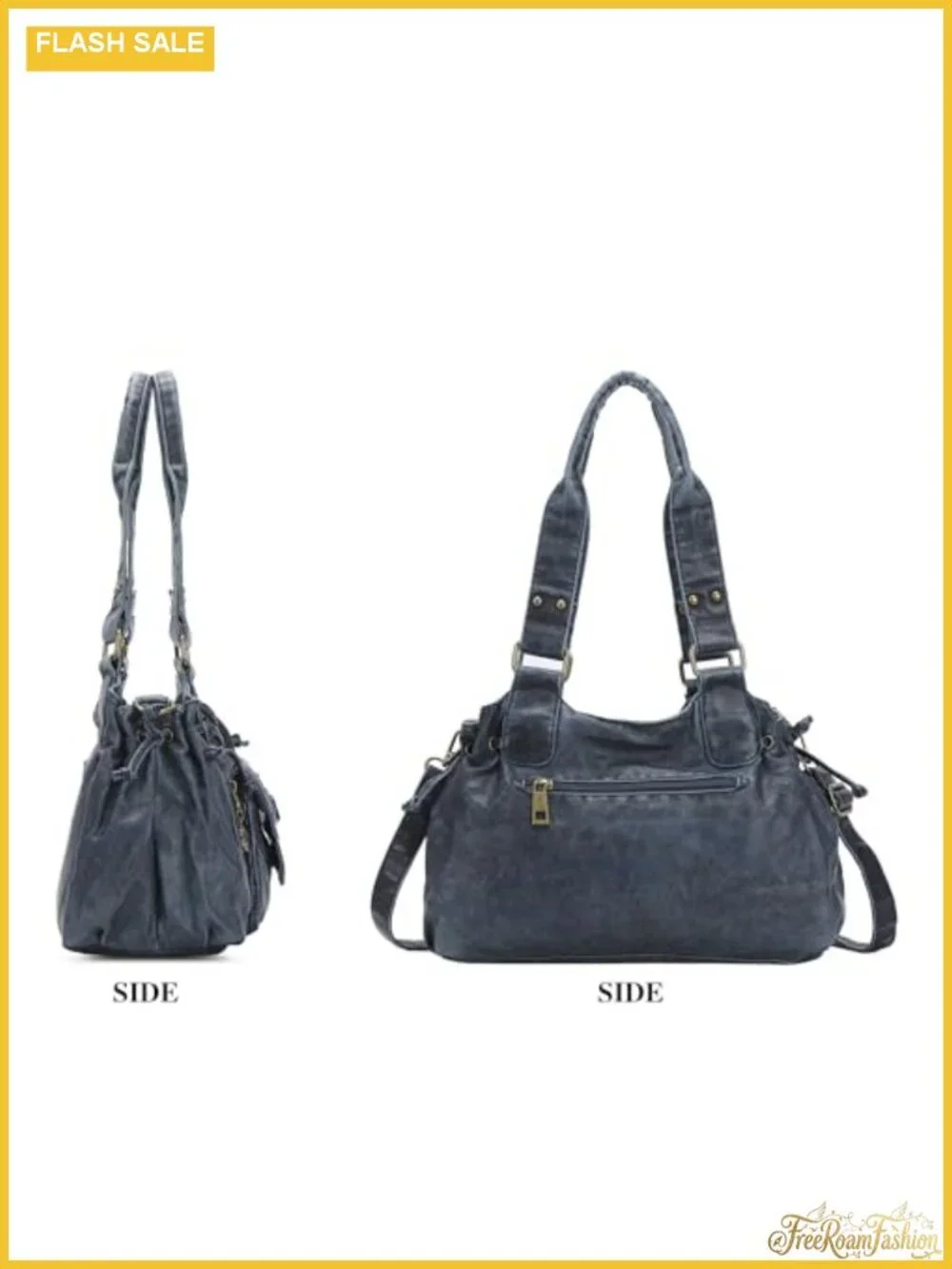 Small Hobo Bag for Women Faux Leather Shoulder Handbag with Removable Strap
